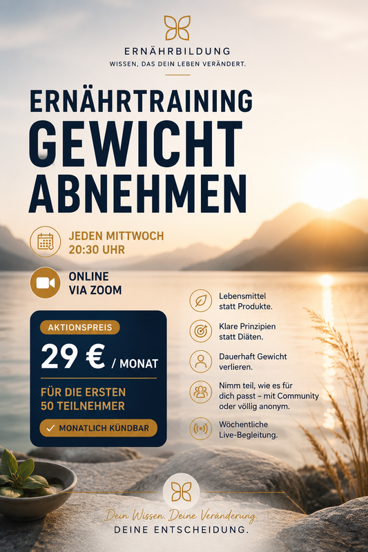 Ernährtraining Gewicht abnehmen